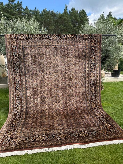 Idealny Dywan Perski Kaszmirowy Indo Bidjar 370x255 galeria 25 tyś