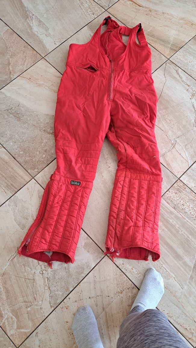 Spodnie narciarskie czerwone 170