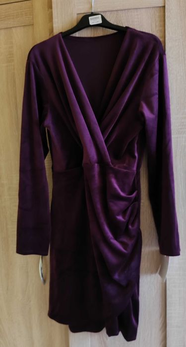 Sukienka damska śliwkowa