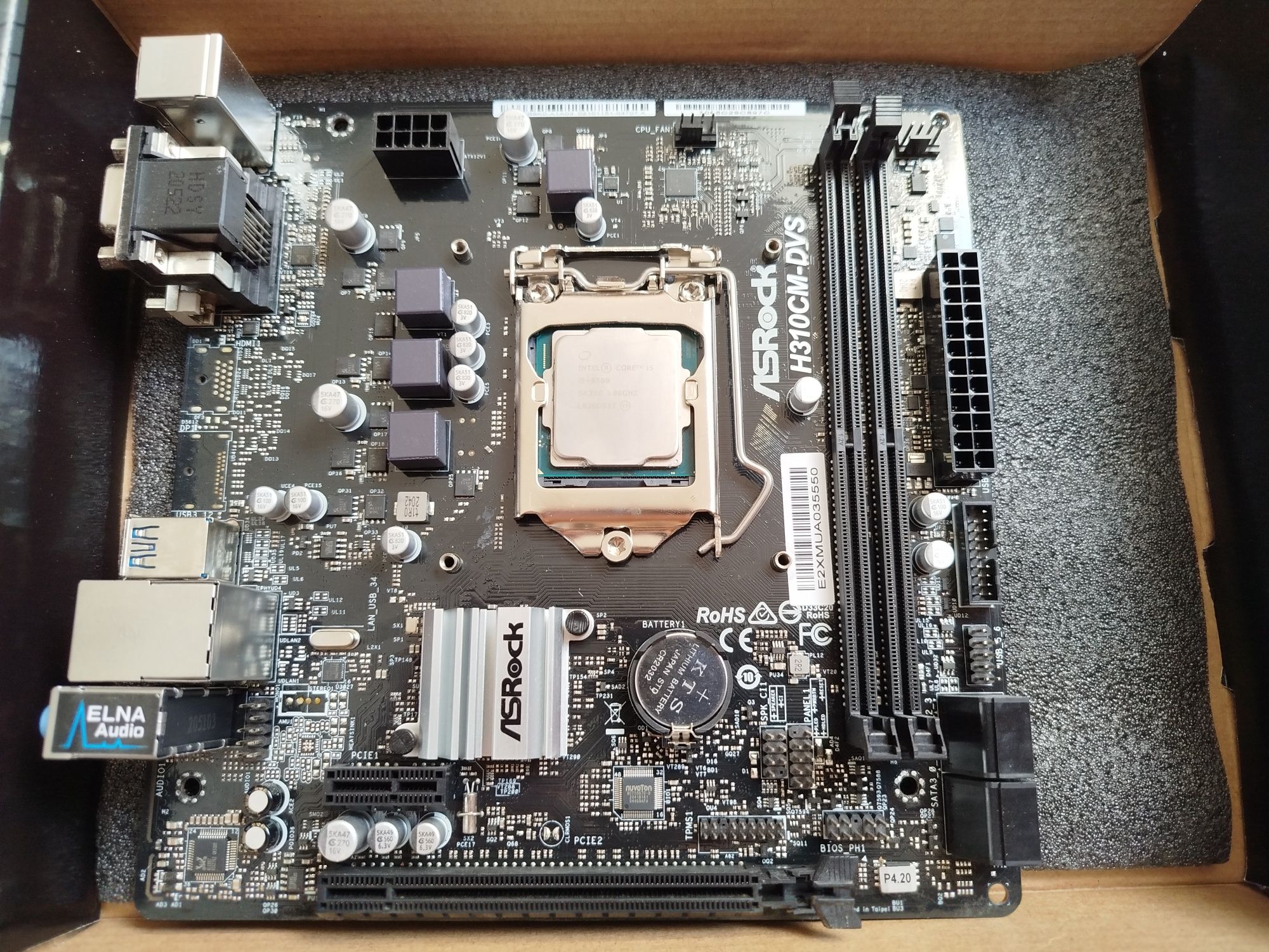 [ZESTAW] Płyta główna ASRock H310cm-dvs + Procesor I5-8500