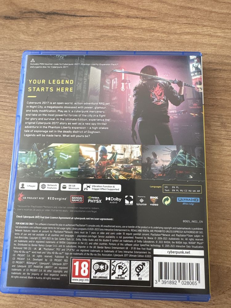 Gra na PS5 Cyberpunk 2077