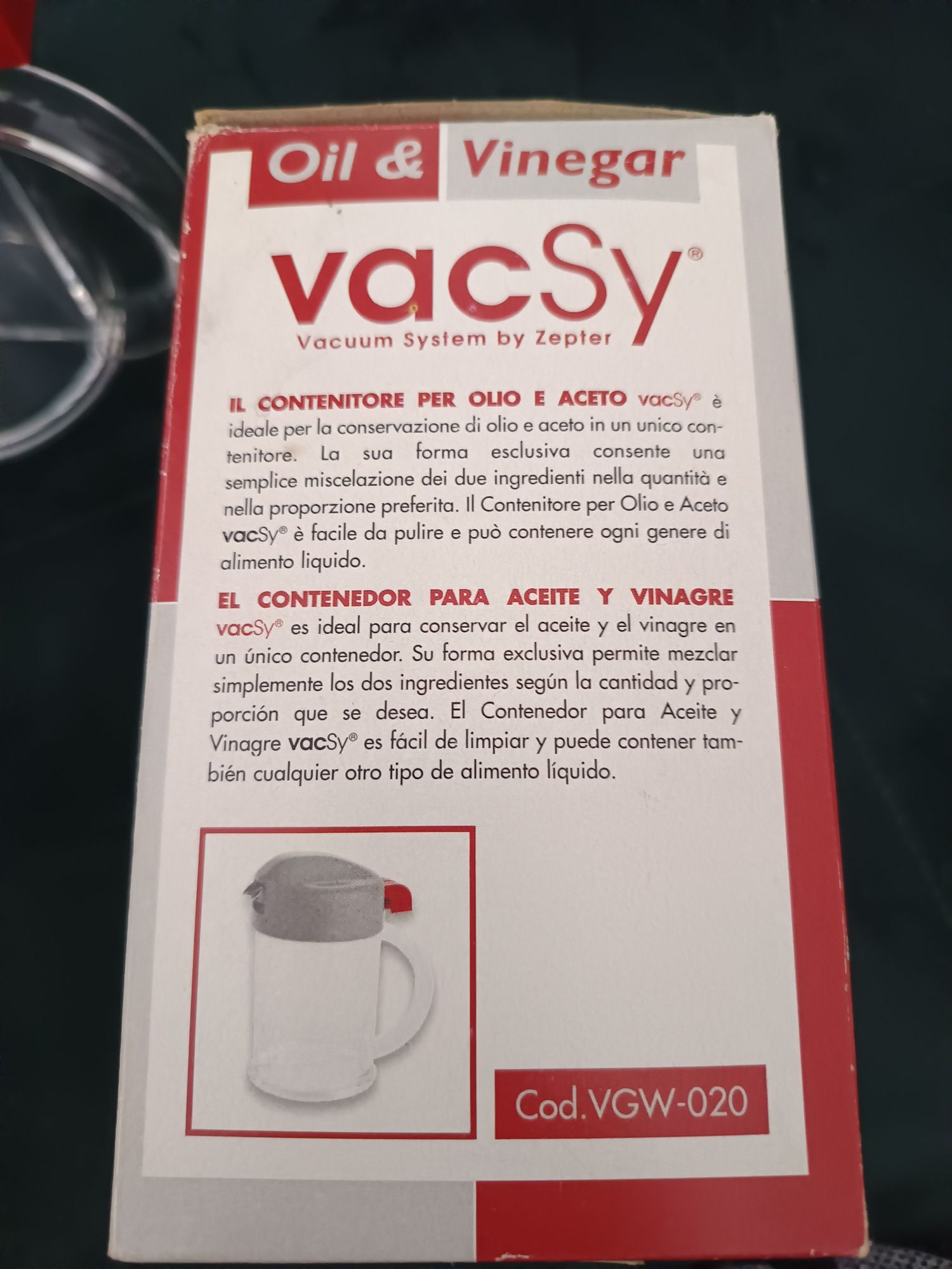 Zepter vacsy VGW-020-2  Pojemnik na olej lub ocet
