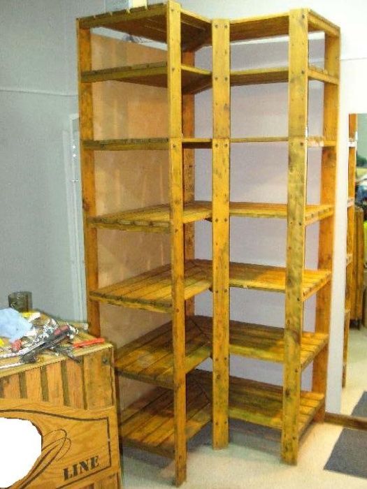 Meble sklepowe drewniane Regały półki