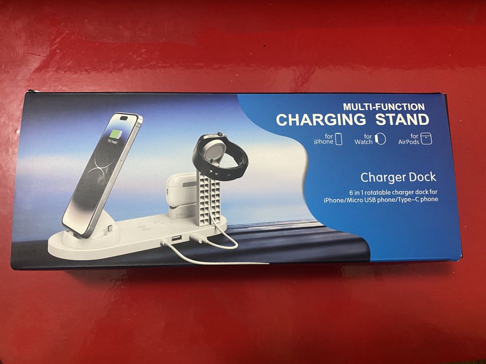 Wireless Charger dock preta