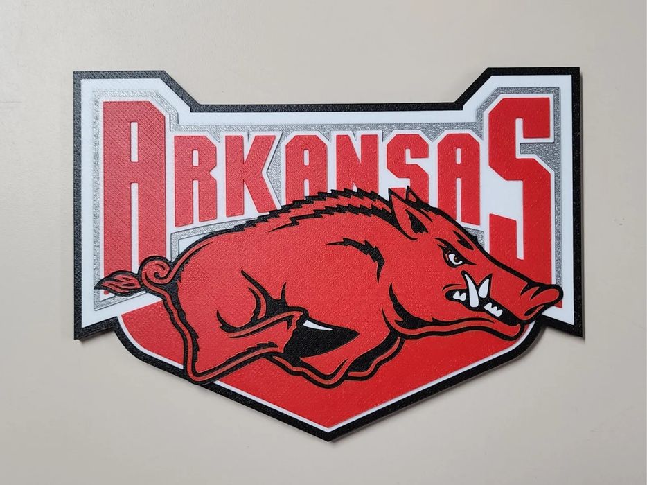 Decoração de Parede Arkansas Razorbacks