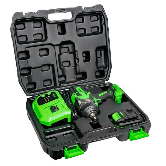 Chave de impacto sem fio 1/2" 1200NM com estojo JBM 60044C