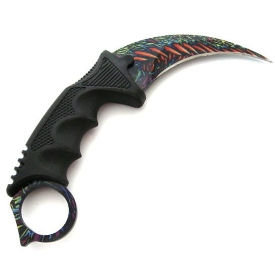 Ostry Taktyczny Nóż Karambit CS:GO Z Pokrowcem Pazur Pokrowiec 062P