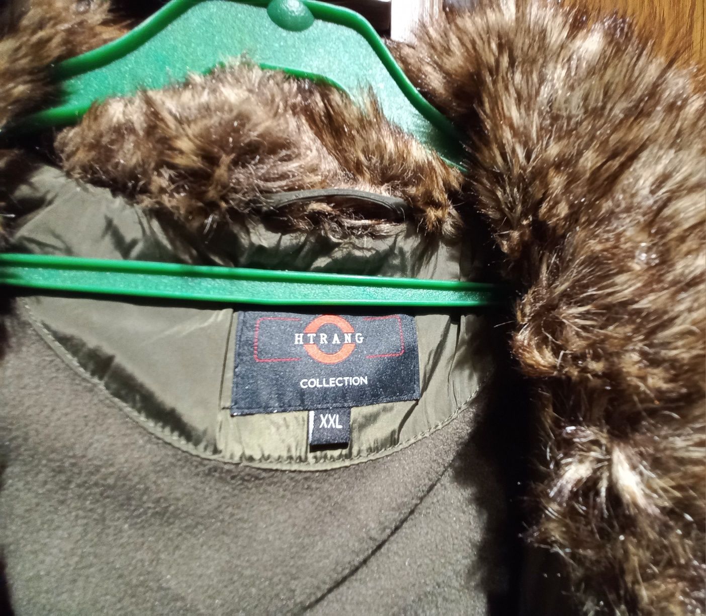 Kurtka damska zimowa płaszcz khaki/olive r. XXL nowa
