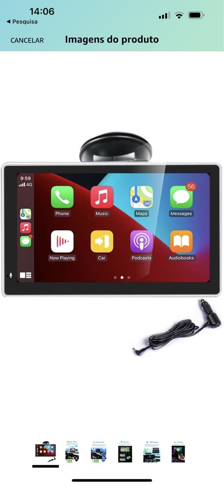 Consola Apple CarPlay/Android Auto