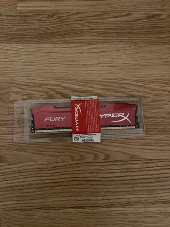 Kingston 8GB HyperX Fury Red DDR3 1600Mhz PC3-12800 CL10