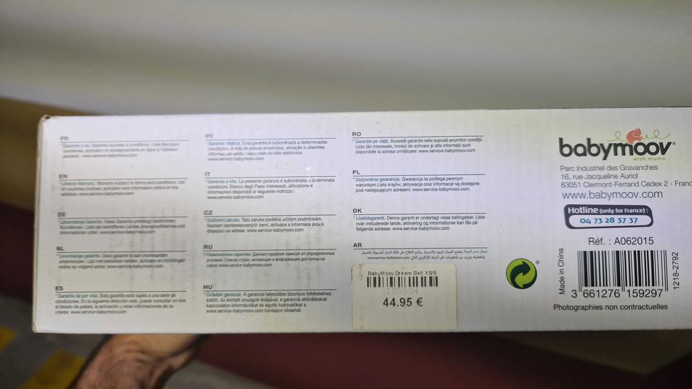 Faixa de dormir para grávida Babymoov Dream Belt Tam. XS/S