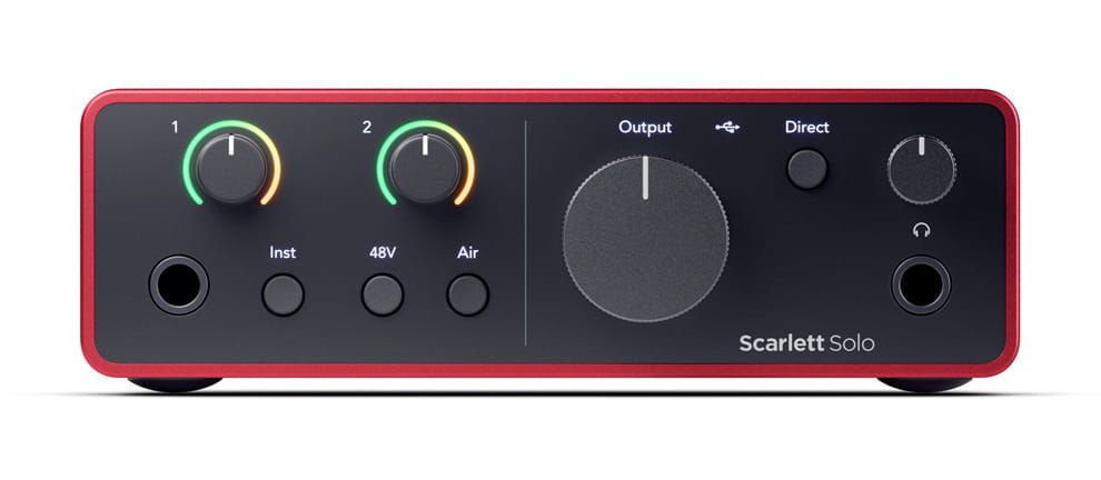 Focusrite Scarlett Solo 4th Gen interfejs audio USB duży pakiet softu