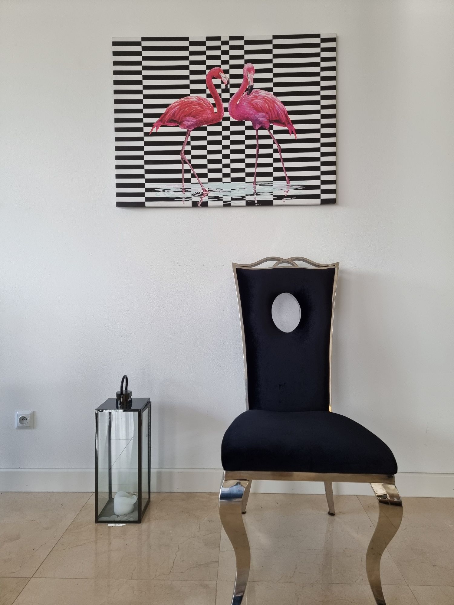 FLAMINGI. Obraz drukowany na płótnie 100x75