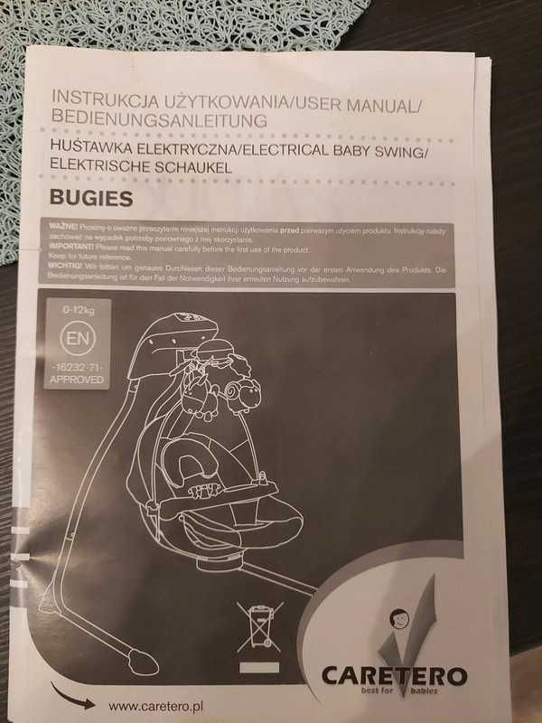 Huśtawka bujaczek Caretero Buggies