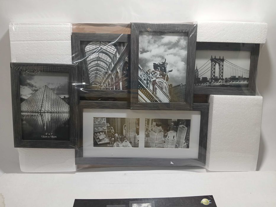 Molduras de parede em cinzento - De 6 fotografias - novo