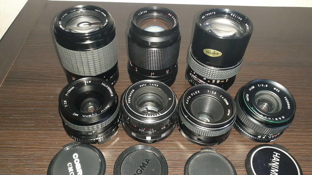Sigma zoom 60-200 , carl zeiss 135, helios 135, hanimex 2,8