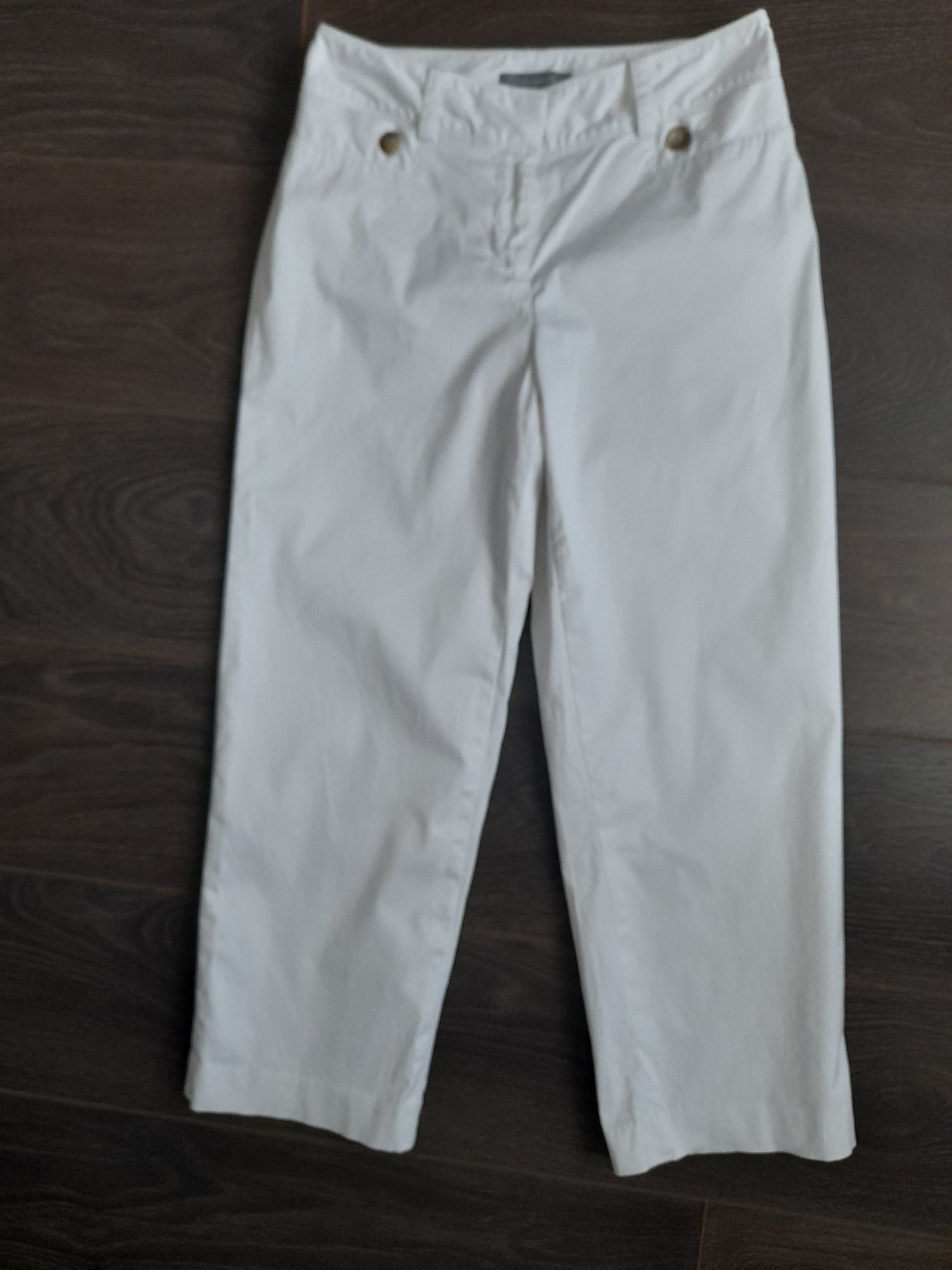 Укорочені брюки білі