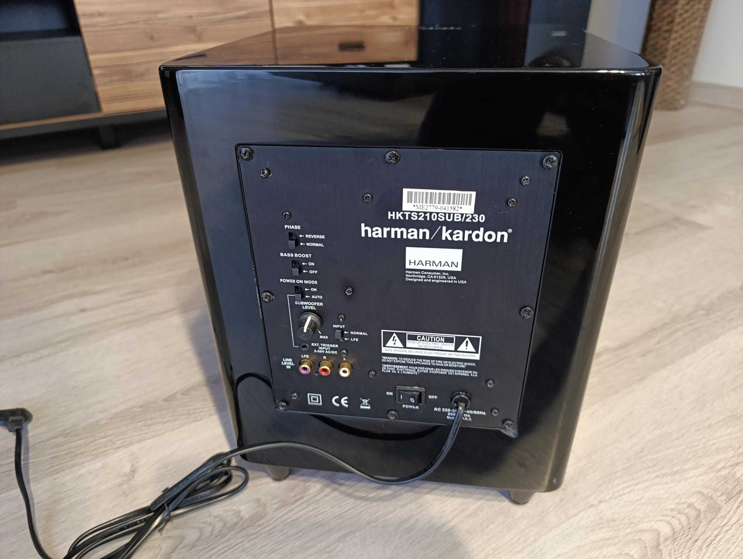 Subwoofer Bas HK aktywny Harman Kardon HKTS 210 /230 Czarny black
