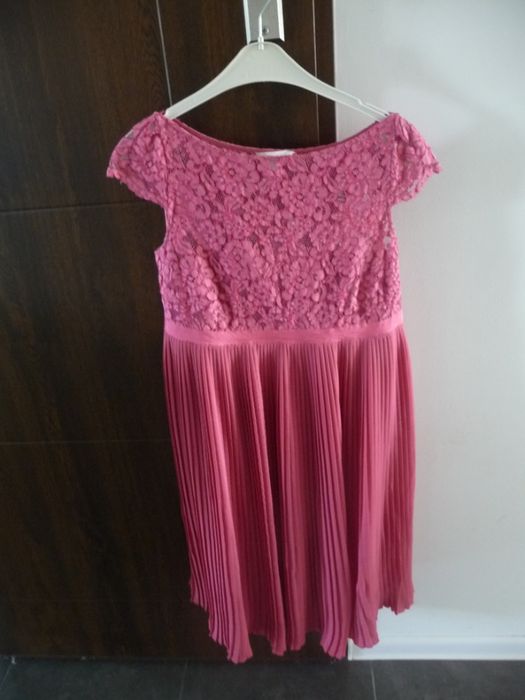 Elegancka plisowana sukienka ciążowa H&M - rozmiar S
