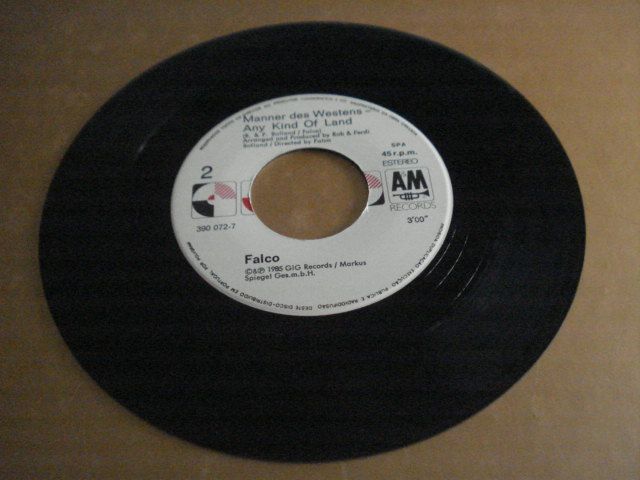 Disco Vinil Single de FALCO - "Jeanny" - 1985