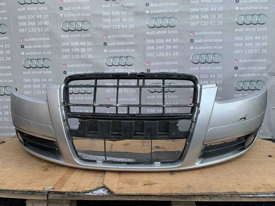 Бампер передній Audi A6 C6 4F дорестайл колір LY7W ауди