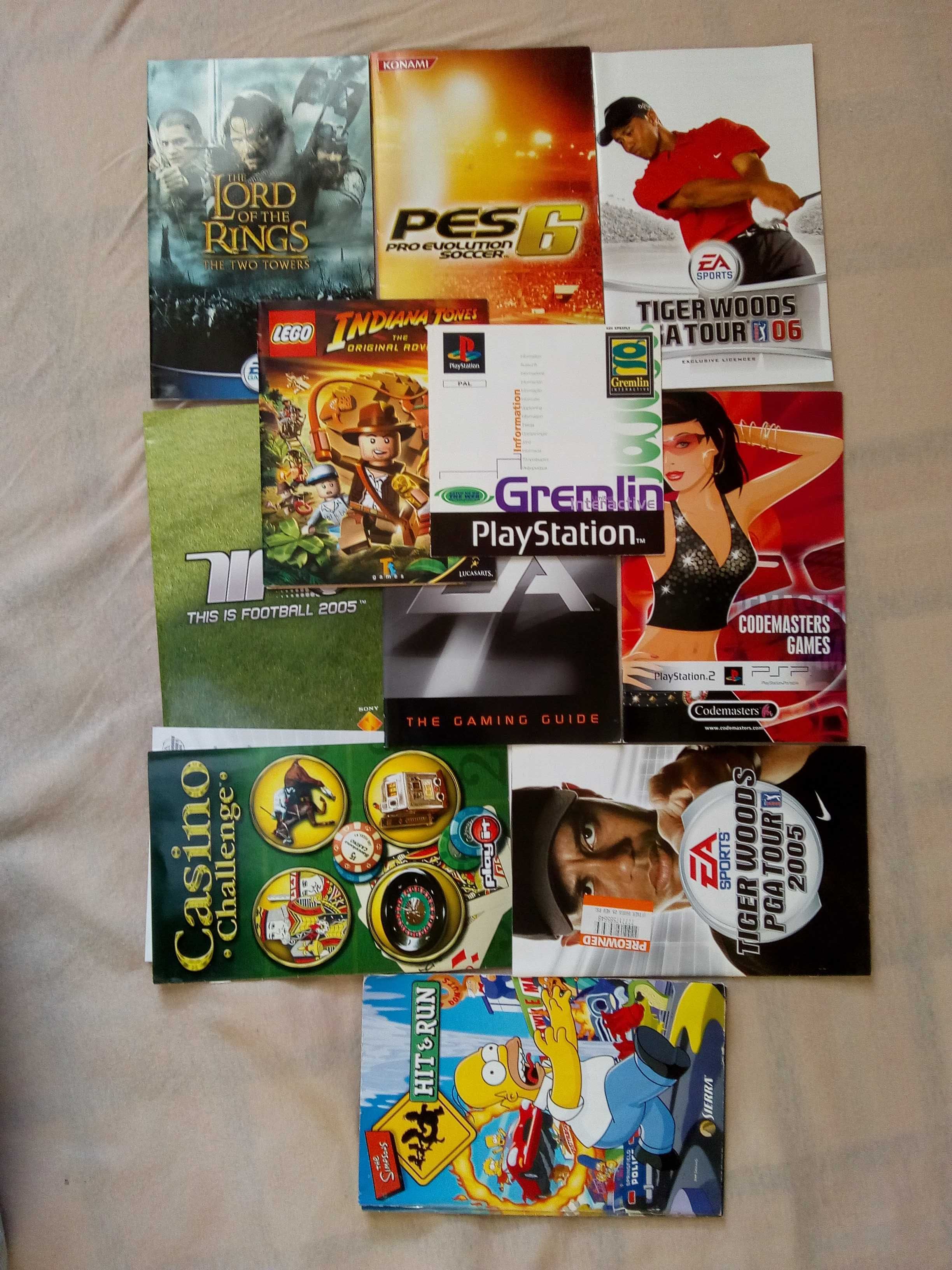 Instrukcje, płyty i okładki do gier PS2, PS3