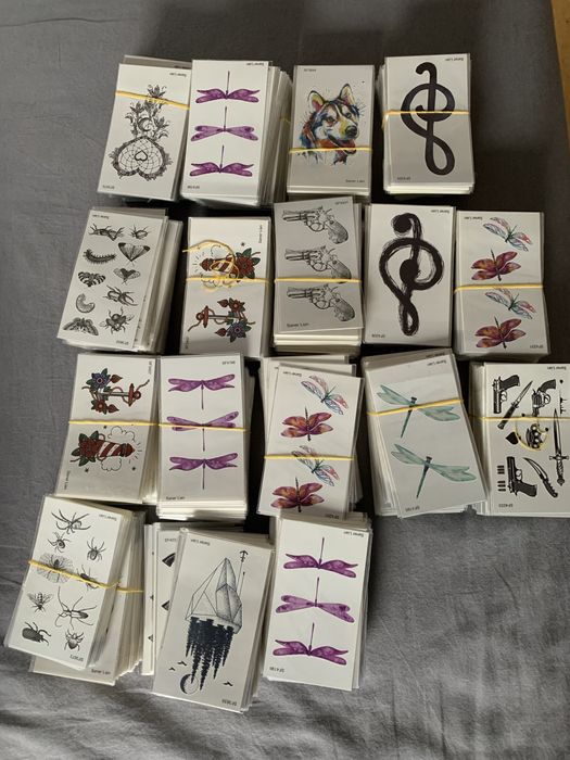 Tatuaż zmywalny , Tatuaż wodny 100szt