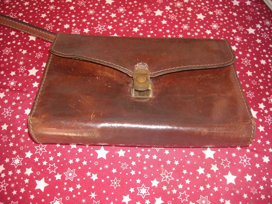 Bolsa / mala em pele vintage