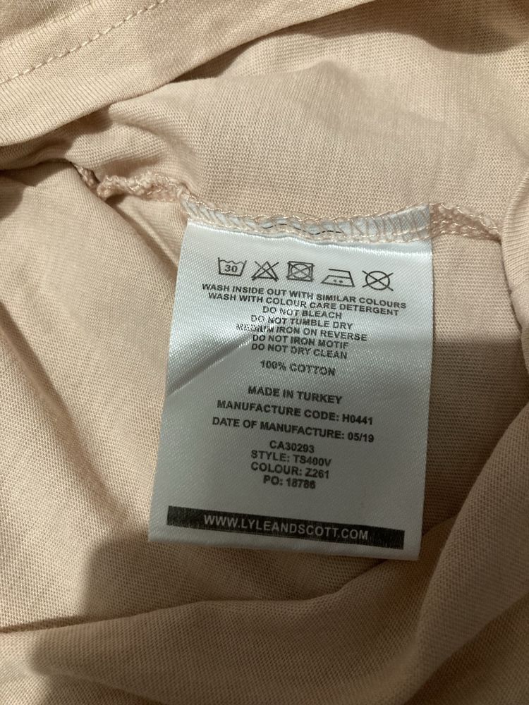 Футболка Lyle & scott бежевая