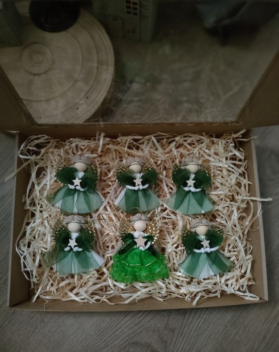 Zestaw aniołków na choinkę