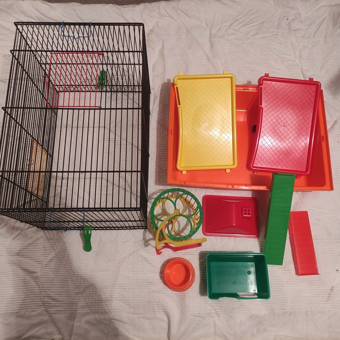 Klatka dla chomika, gryzonia NOWA z wyposażeniem + gratis