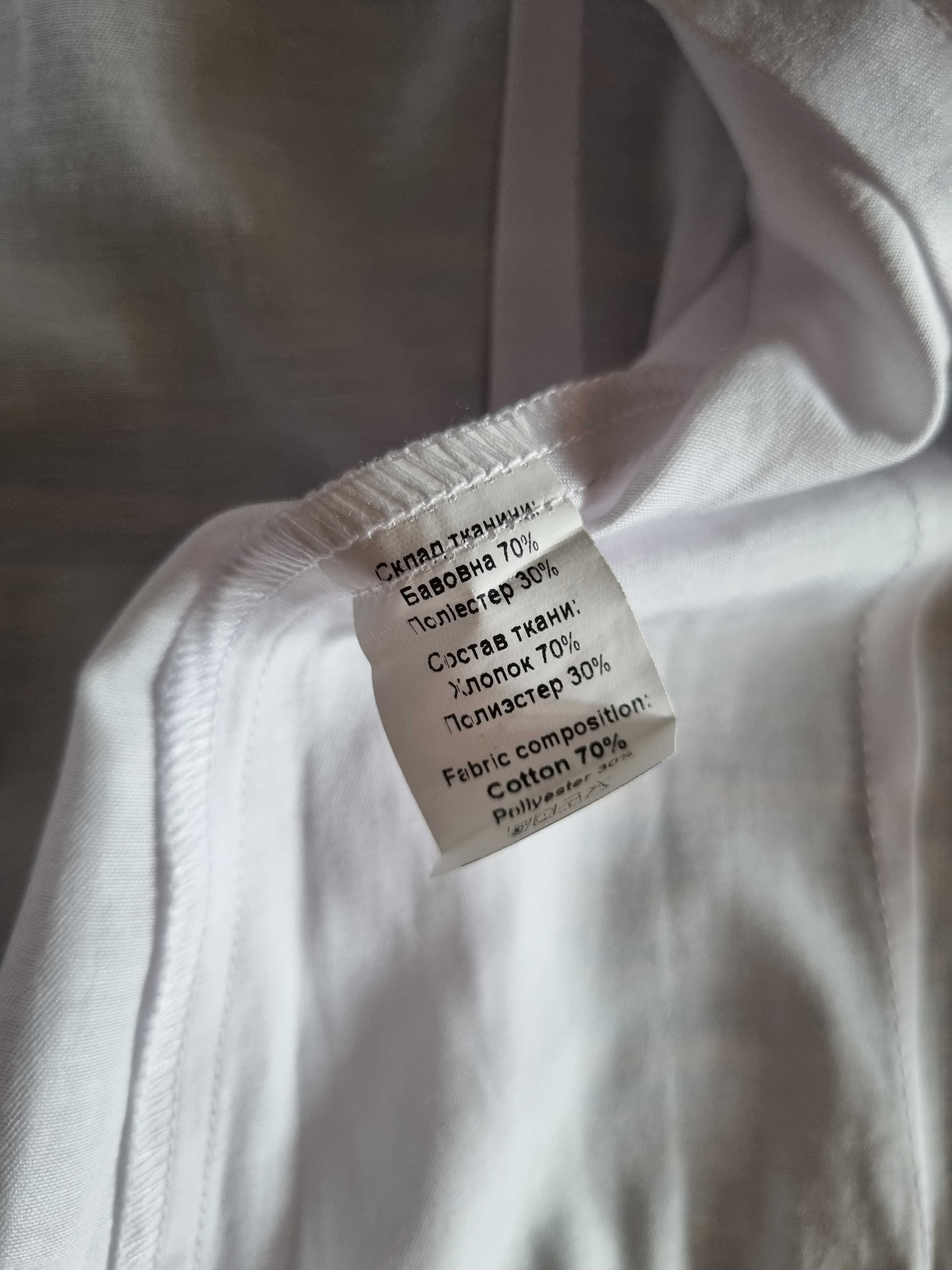 Нарядная белая блузка рубашка школьная