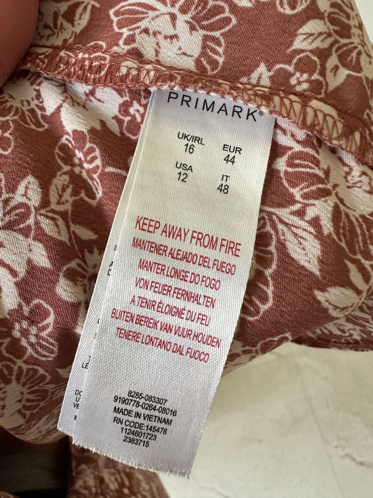 Sukienka kopertowa na lato w kwiatki Primark rozmiar 44