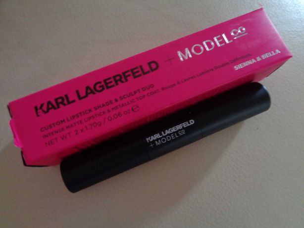 KARL LAGERFELD + MODEL Co custom lipstick DUO oryg. pomadka do ust