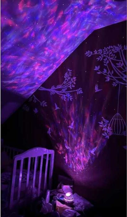 Ночник подарок/usb лампа для детей/колонка 10 цветов/нічник проектор