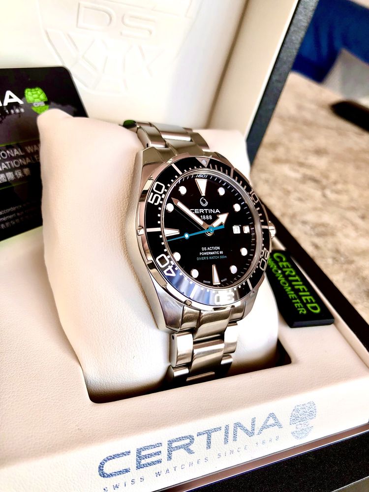 Швейцарские часы CERTINA Aqua DS Action Diver.