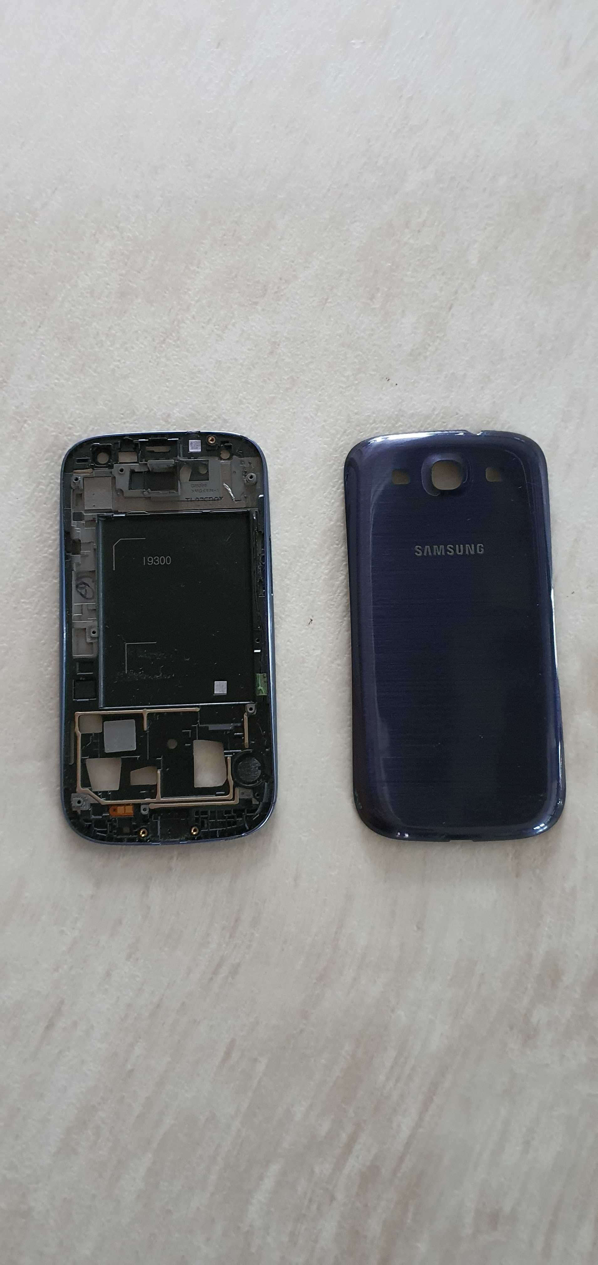 RAMKA LCD Klapka Telefon SAMSUNG Galaxy S3 I9300 Niebieska Oryginał