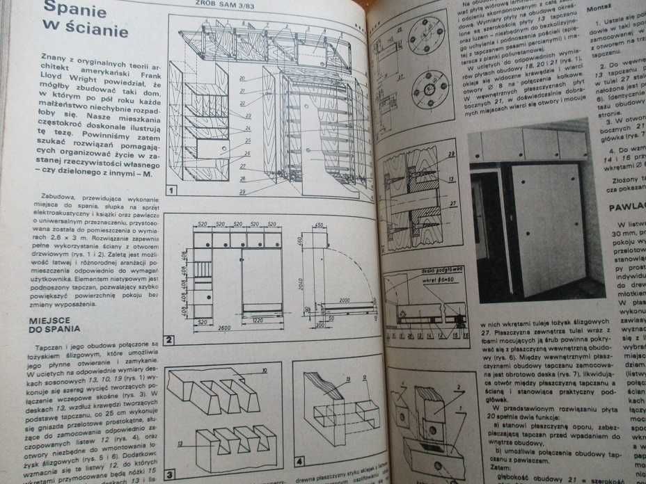 ZRÓB SAM - Dwumiesięcznik Nr 1-6 1981, 1983/ majsterkowanie/czasopisma