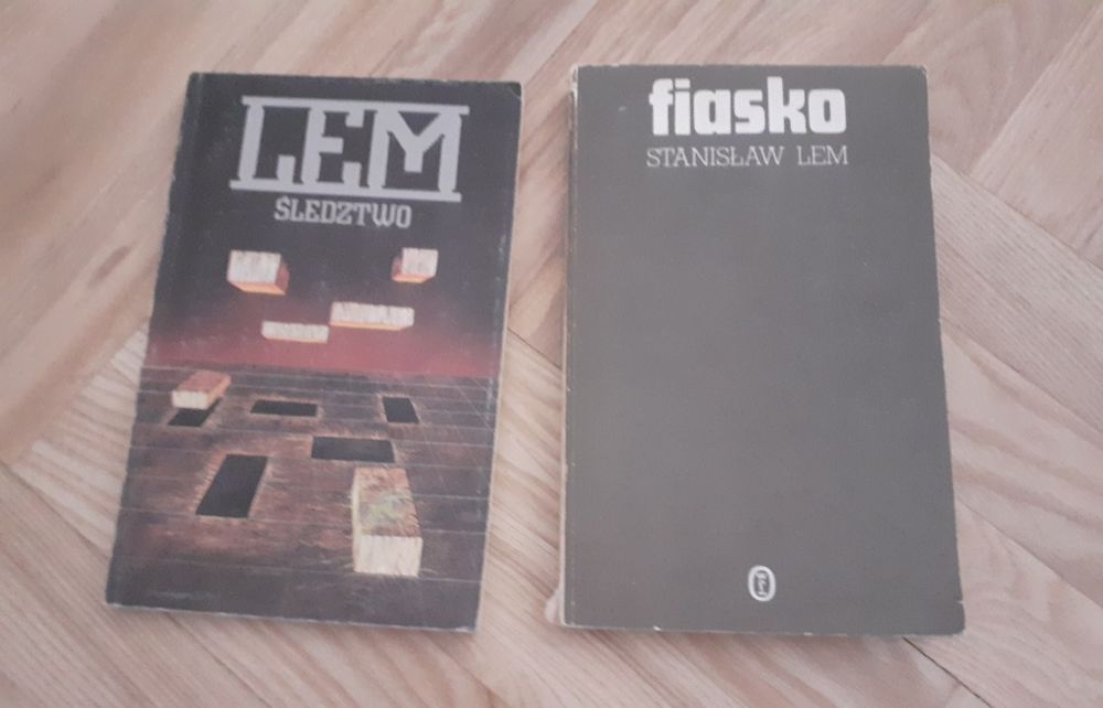 Książki science fiction Lem Śledztwo Fiasko Wells Wehikuł czasu Asimov