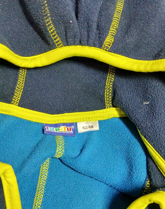 Комбинезон флисовый Lupilu, флиска, поддева. 62-68 р., на 3-6 мес.