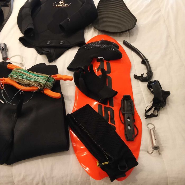 Conjunto completo para pesca submarina