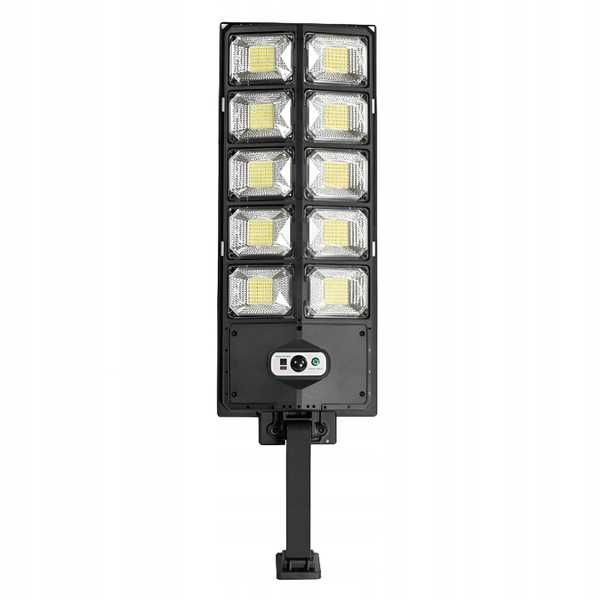 DUŻA Lampa solarna uliczna 500 LED 1200w MOCNA Halogen Zewnętrzna SOLA