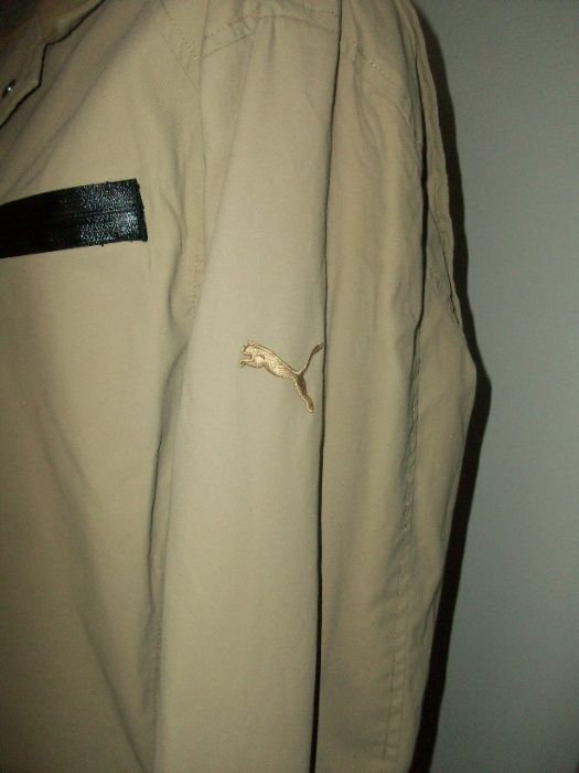 KURTKA męska PUMA XL beżowa z klasą przejściowa