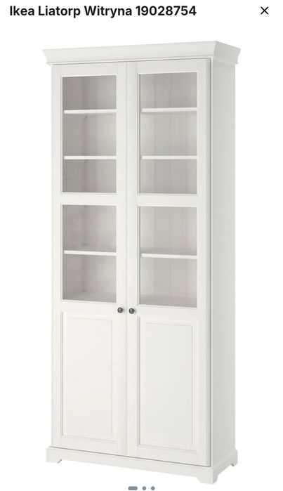 Ikea witryna biała Liatorp . Biblioteczka  Kredens