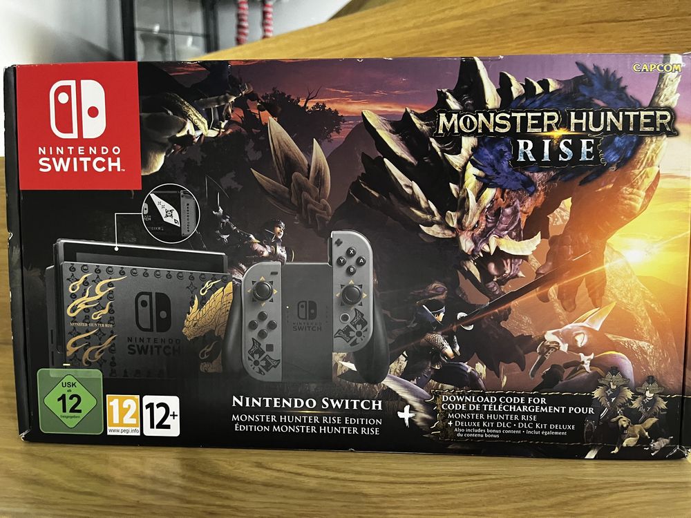 Konsola Nintendo Switch  Monster Hunter Rise, czarny, nowa