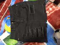 Джинсовая юбка черная