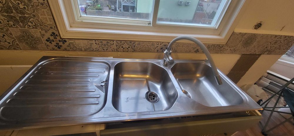 Zlewozmywak duży dwukomorowy