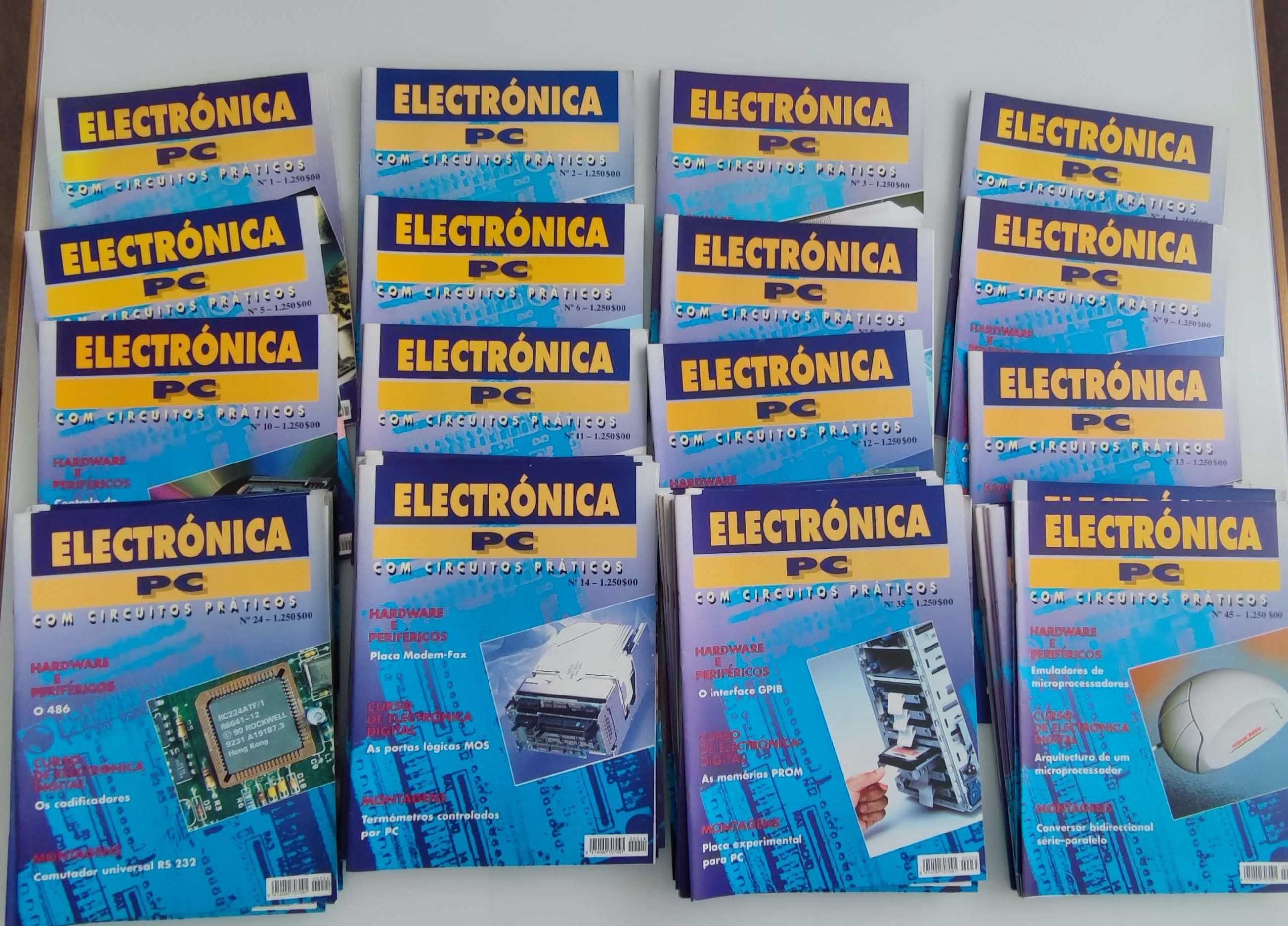 Colecção de 51 revistas "Electrónica - PC"