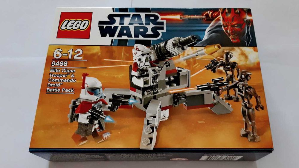 Lego Star Wars 9488 Elite Clone Trooper & Com Droid Battle Pack selado