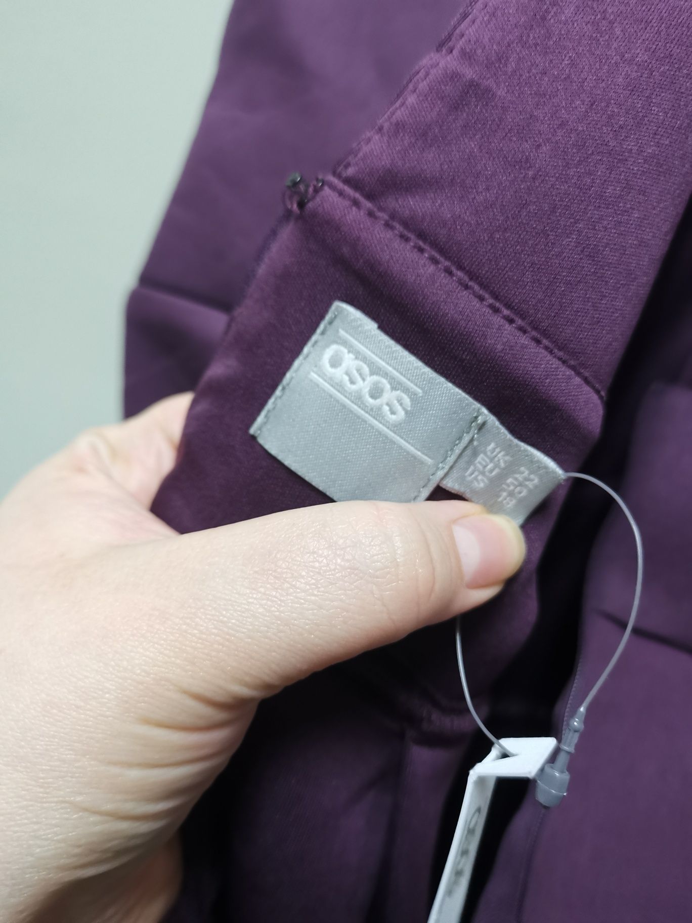 50 xxxl Sukienka śliwkowa, sukienka midi fiolet, plus size Asos Curve